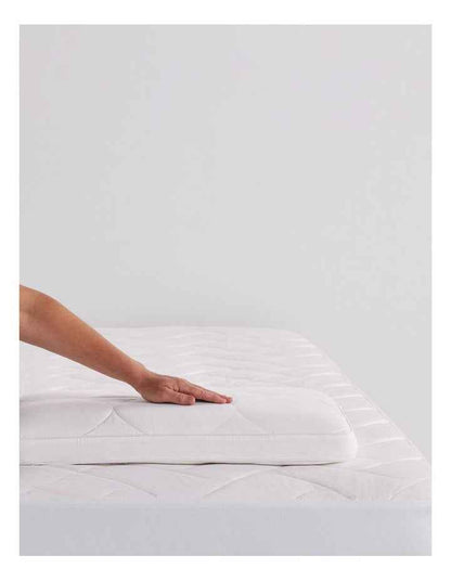 MiniJunior Kids MemorySupport Memory Foam Pillow with Quilted Wool Cotton Cover
