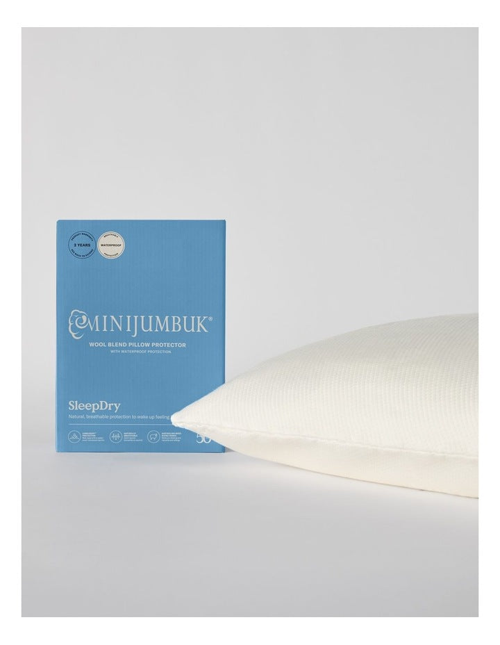 SleepDry Waterproof Pillow Protector Tencel / Wool