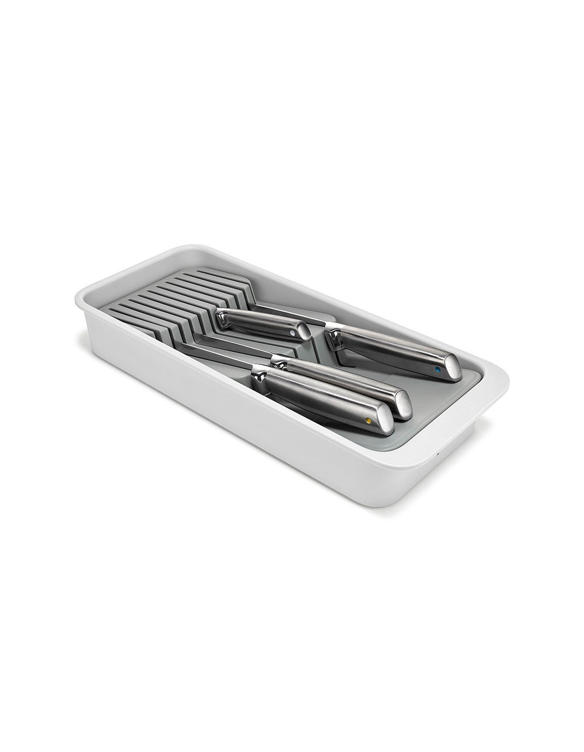 DrawerStore 39.8cm 2 Tier Compact Knife Organiser Grey