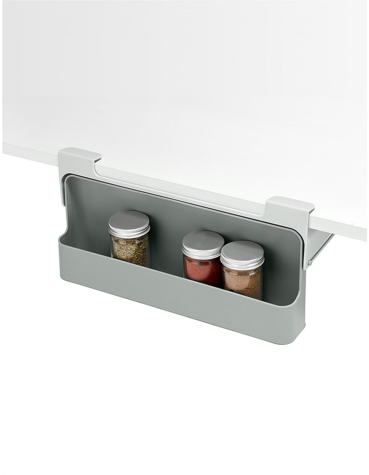 CupboardStore 32cm Under Shelf Spice Rack Grey
