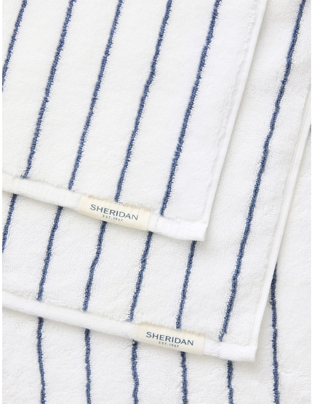 AVEN STRIPE FACE WASHER IN WHITE