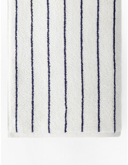 AVEN STRIPE FACE WASHER IN WHITE