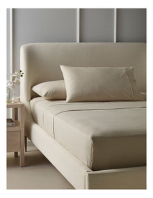 Cotton Flannelette Sheet Set in Natural