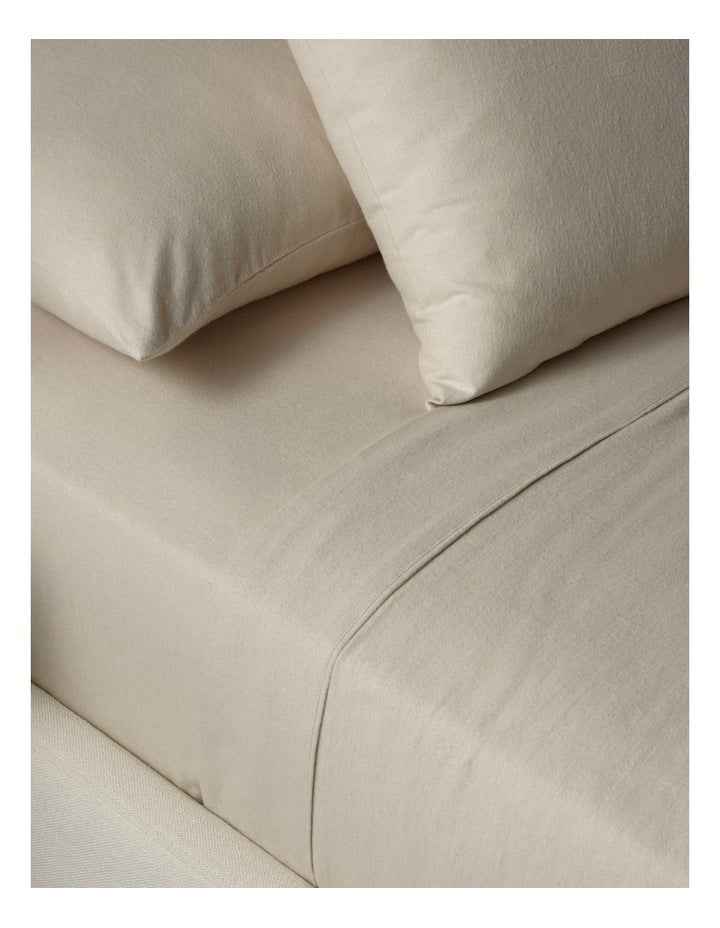 Cotton Flannelette Sheet Separates in Natural