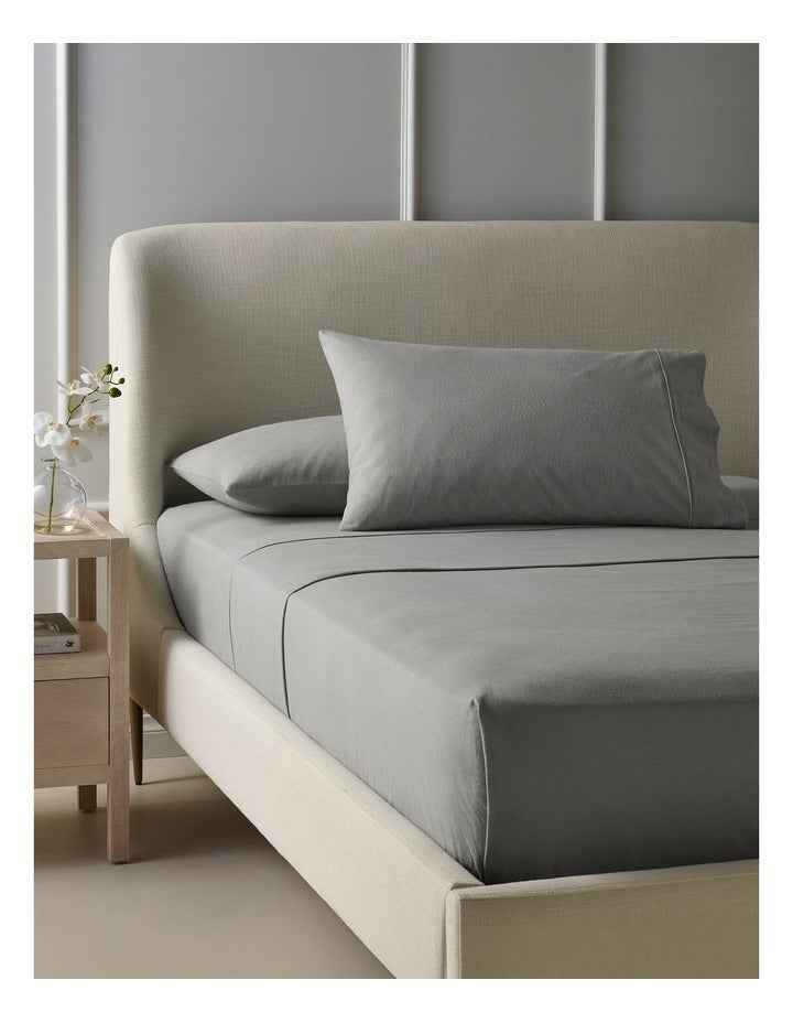 Cotton Flannelette Sheet Separates in Silver