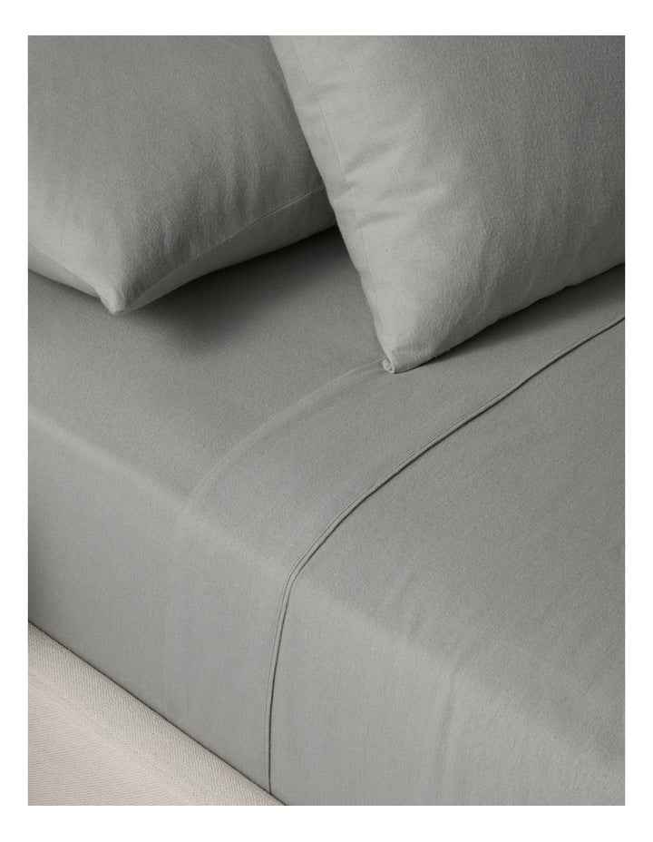 Cotton Flannelette Sheet Separates in Silver