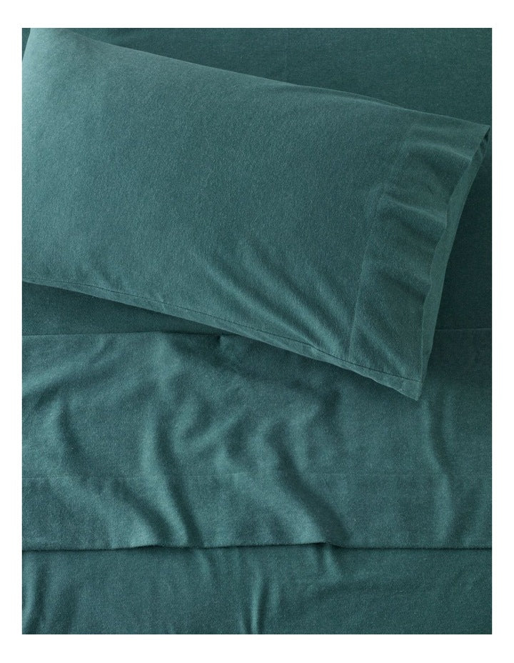 Flannelette Sheet Set in Dusky Green