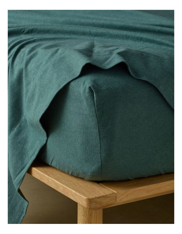 Flannelette Sheet Set in Dusky Green