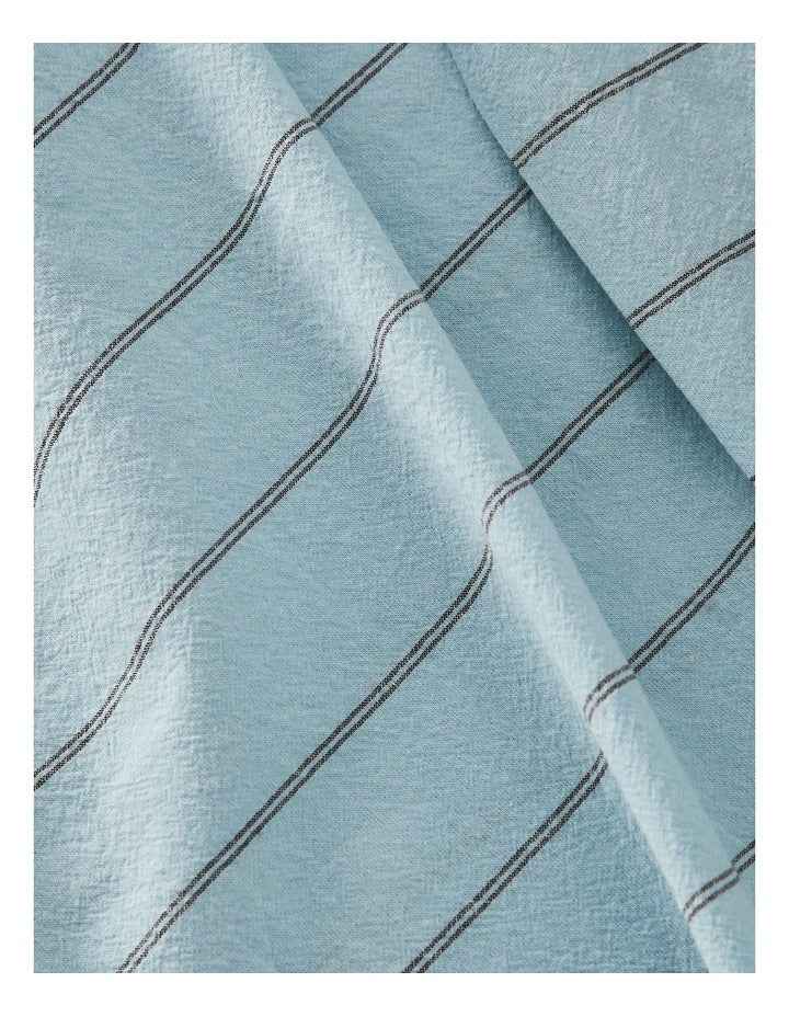Stonewashed Cotton Sheet Set in Sky Stripe