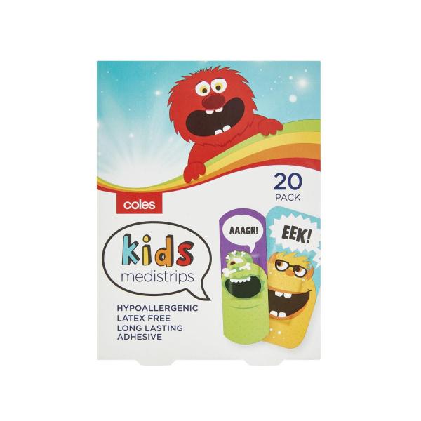 COLES MEDII STRIPS KIDS 20PACK