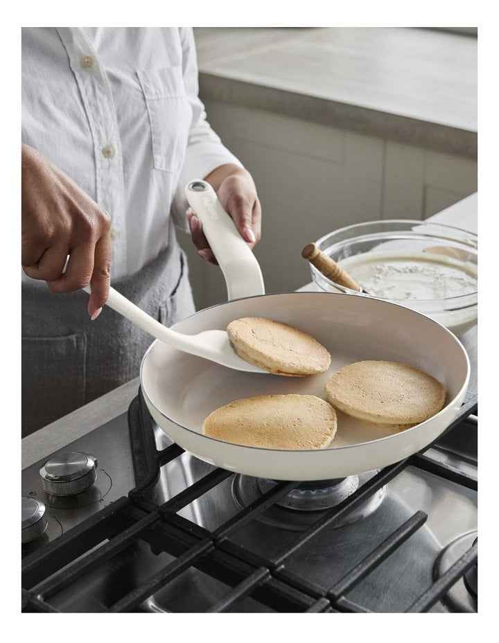 Rio PFAS-Free Ceramic Non-Stick Cookware Set Of 5 Pieces in Cream