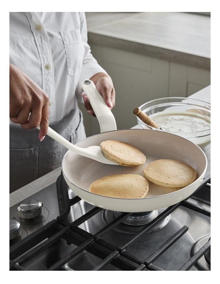 Rio PFAS-Free Ceramic Non-Stick Cookware Set Of 5 Pieces in Cream