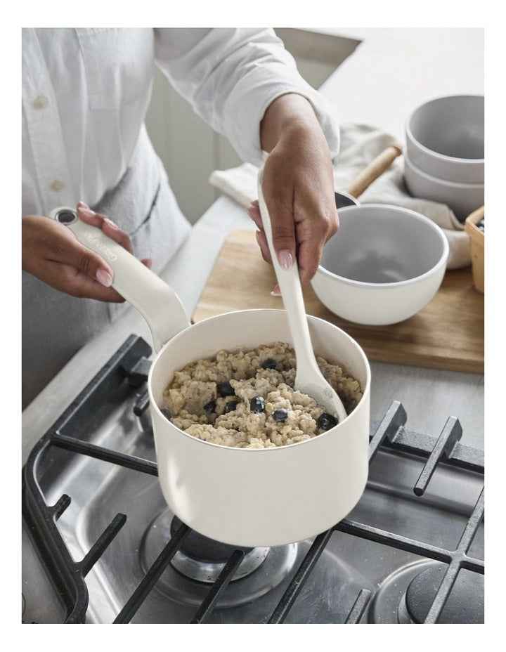 Rio PFAS-Free Ceramic Non-Stick Cookware Set Of 5 Pieces in Cream