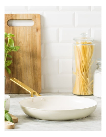 PFAS-Free Ceramic Non-Stick Padova Reserve Frypan 26cm in Cream