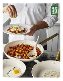 PFAS-Free Ceramic Non-Stick Padova Reserve Frypan 30cm in Cream