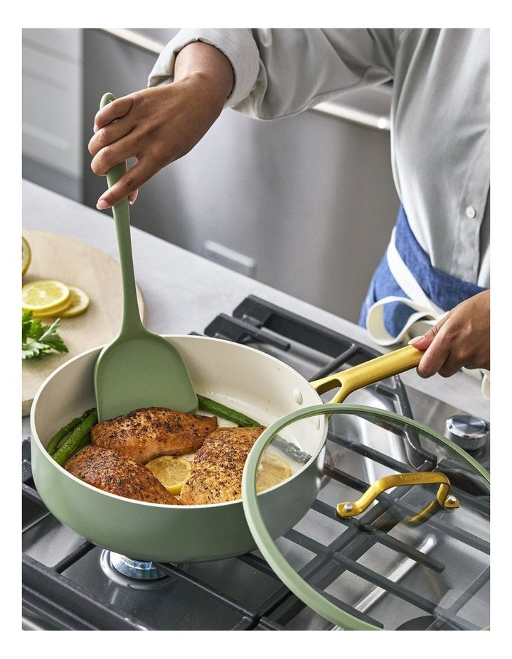 Padova Ceramic Non-stick Cookware Set 5 Piece in Sage