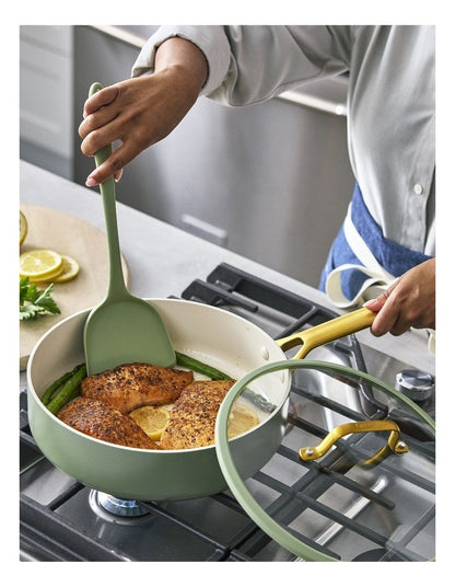 Padova Ceramic Non-stick Cookware Set 5 Piece in Sage