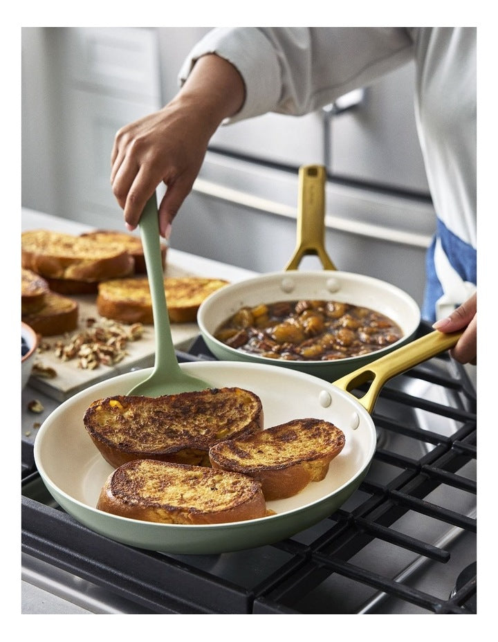 Padova Ceramic Non-stick Cookware Set 5 Piece in Sage