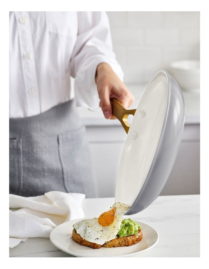 PFAS-free ceramic non-stick Padova Reserve Cookware Set 5 Piece in Dove Grey