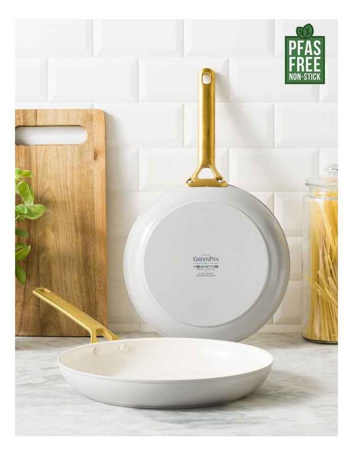 Padova Reserve Ceramic Non-stick Frypan 2 Piece Set 26/30cm in Dove Grey