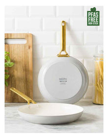 Padova Reserve Ceramic Non-stick Frypan 2 Piece Set 26/30cm in Dove Grey