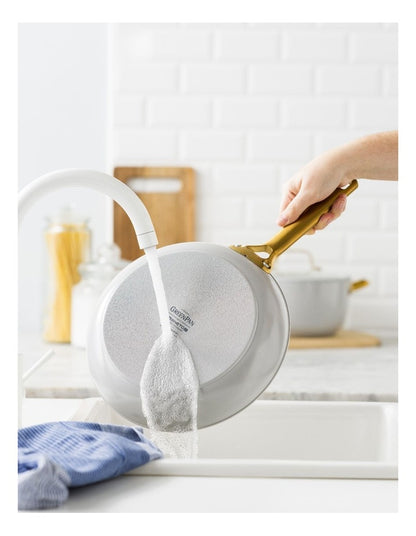 Padova Reserve Ceramic Non-stick Frypan 2 Piece Set 26/30cm in Dove Grey