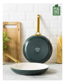 Padova Reserve 2 Piece Frypan Set in Pine Green