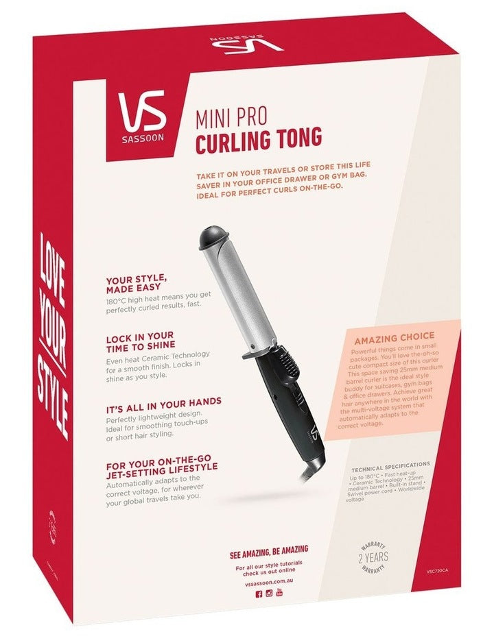 Mini Pro Hair Curling Tong VSC720CA