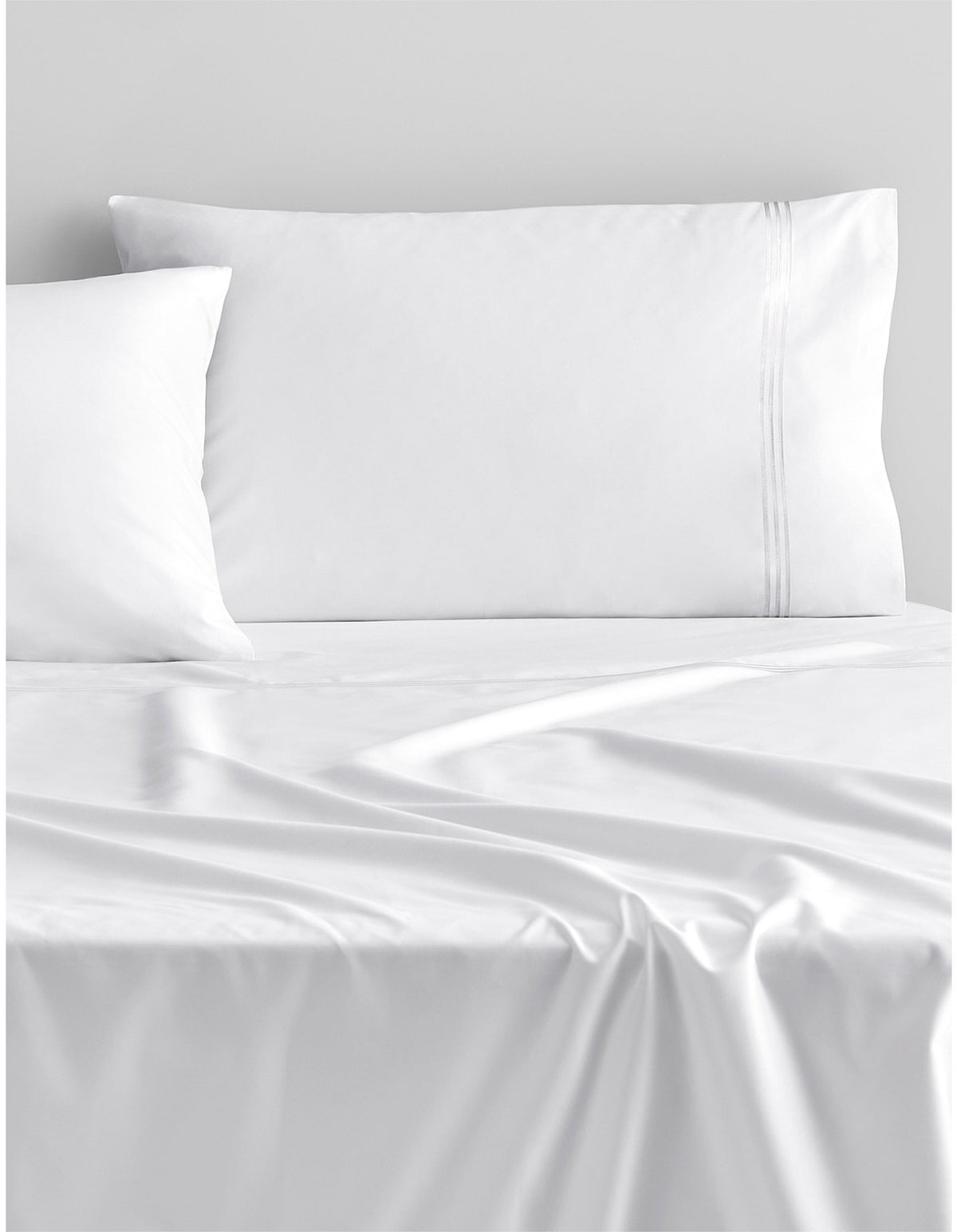 1200TC PALAIS KING PILLOWCASE PAIR IN SNOW