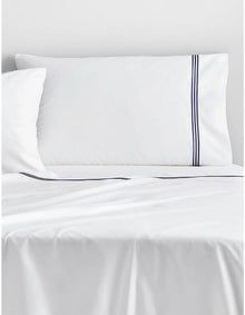 1200TC PALAIS KING PILLOWCASE PAIR IN SNOW/MIDNIGHT