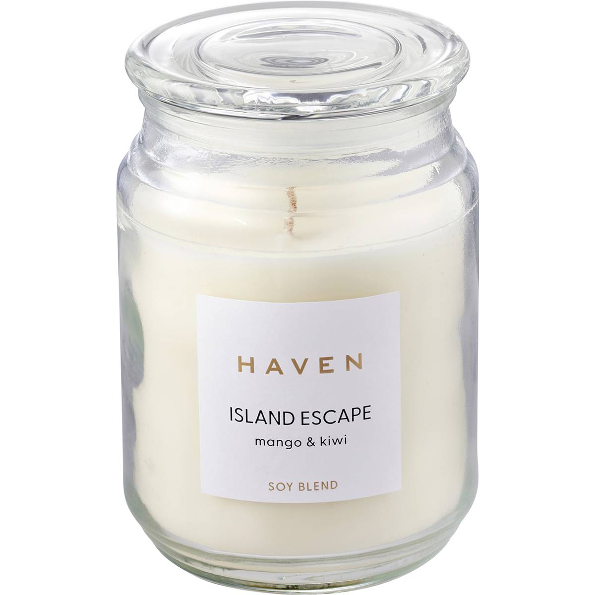 Haven Island Escape Mango & Kiwi Soy Blend Candle each