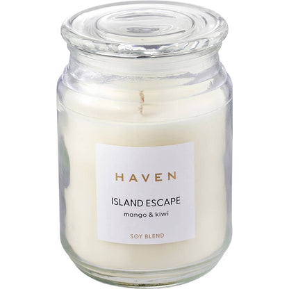 Haven Island Escape Mango & Kiwi Soy Blend Candle each