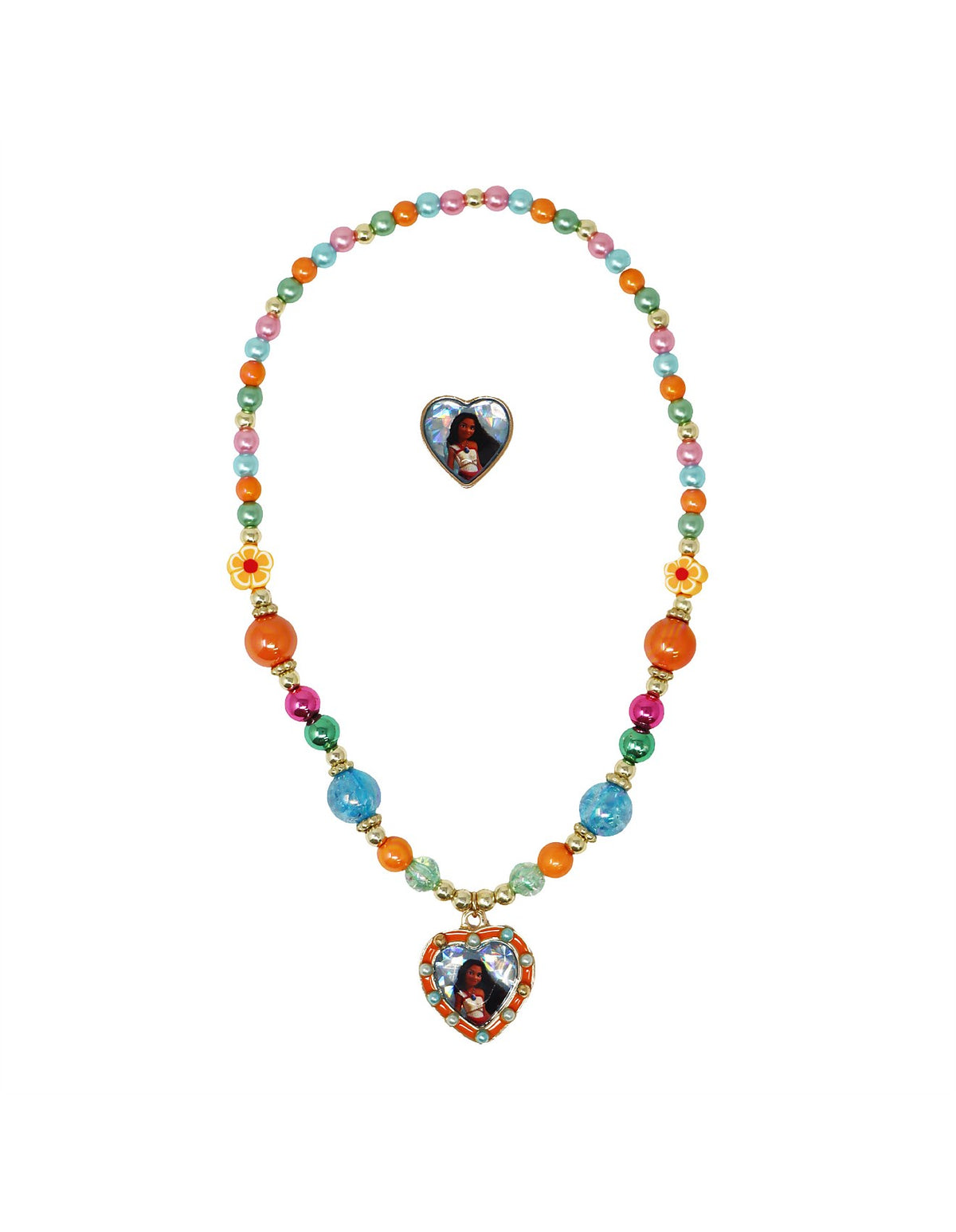 DISNEY MOANA 2 NECKLACE & RING SET