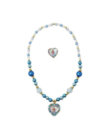 DISNEY PRINCESS CINDERELLA NECKLACE AND RING SET