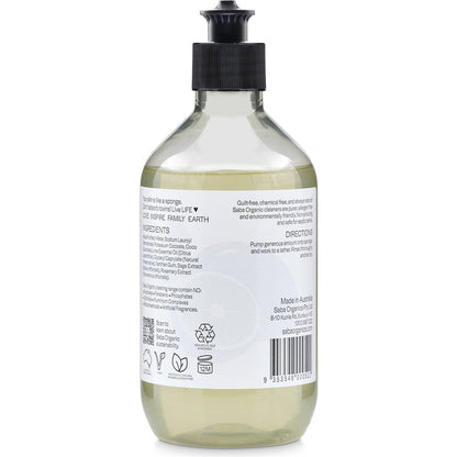 Saba Organics Saba Organic Dishwashing Liquid Lime Blast 500ml