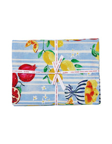Positano 230cm x 150cm Polyester Tablecloth Citrus Print