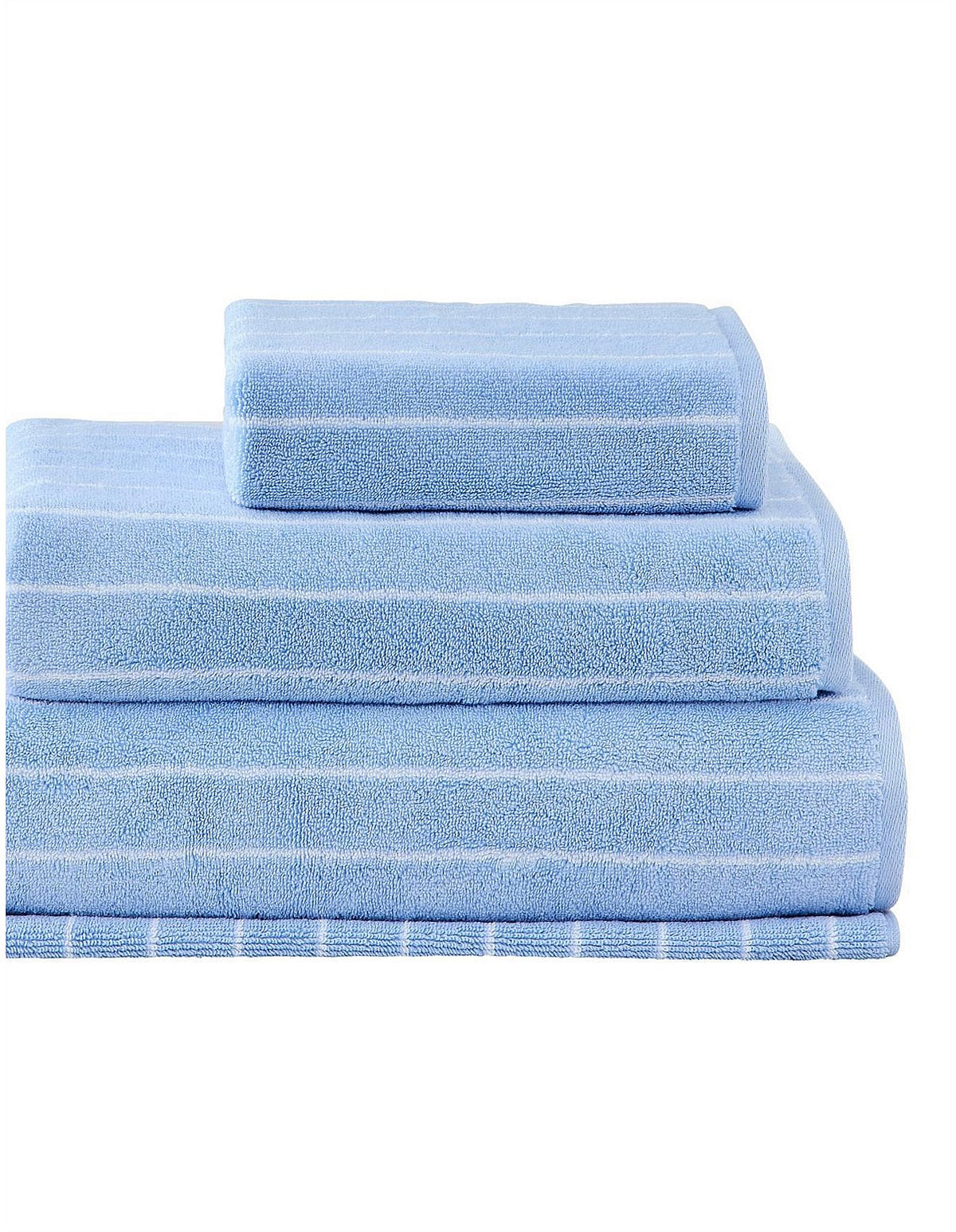 AVEN STRIPE BATH TOWEL IN SKYLIGHT