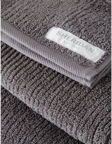 LIVING TEXTURES BATH SHEET IN GRANITE