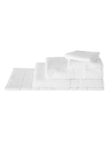 LUXURY EGYPT COTTON TOWEL FACE WASHER IN SNOW