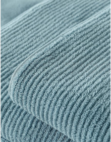LIVING TEXTURES HAND TOWEL IN MISTY TEAL