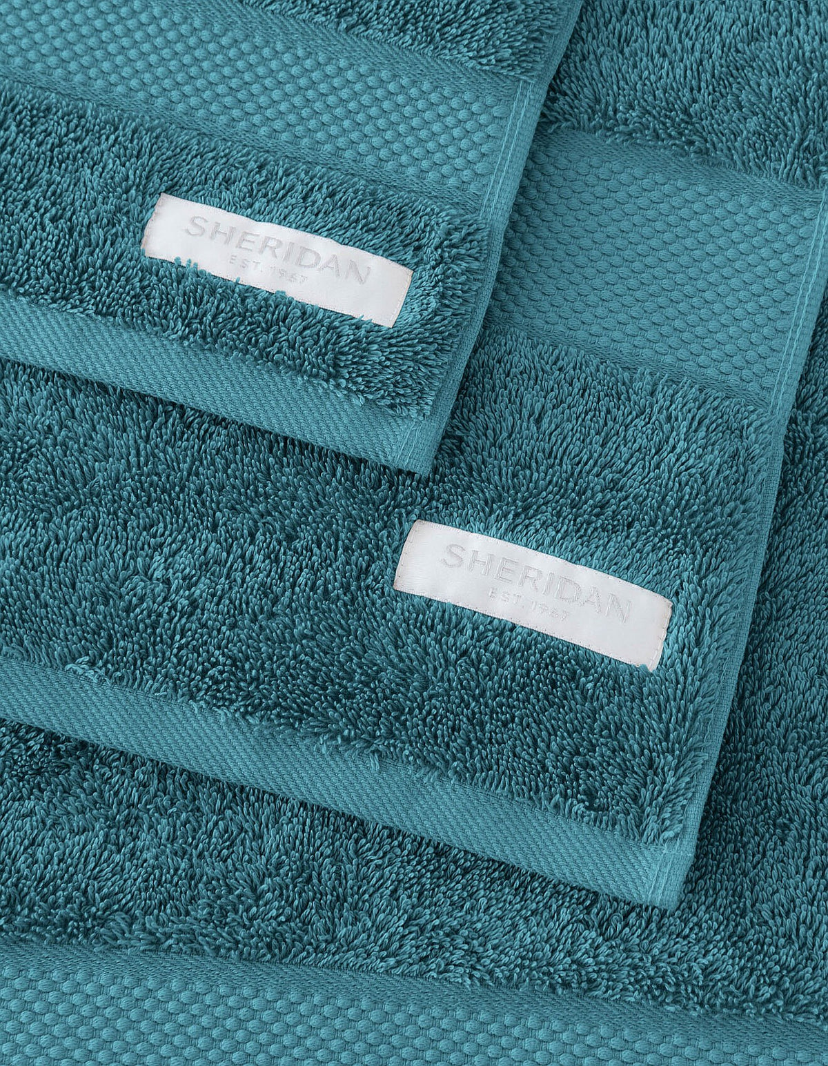LUXURY EGYPT COTTON TOWEL FACE WASHER IN BLUE JADE