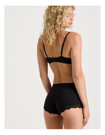 Cheeky Lace Boyshort in Black