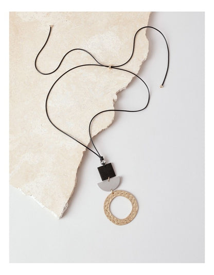 Circle Pendant in Multi