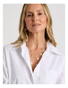 Fine Layered Necklace in Gold