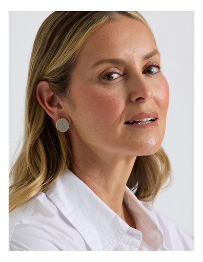 Disc Earring in Gold