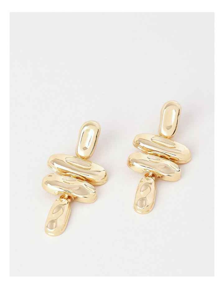 Hammered Drop in Gold