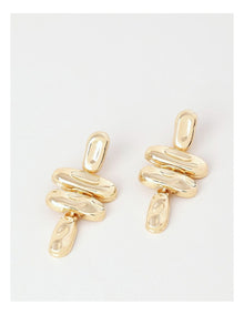 Hammered Drop in Gold