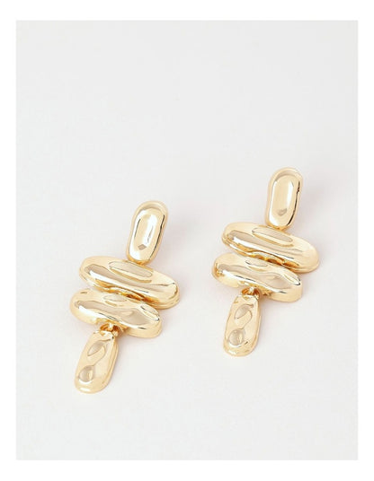 Hammered Drop in Gold