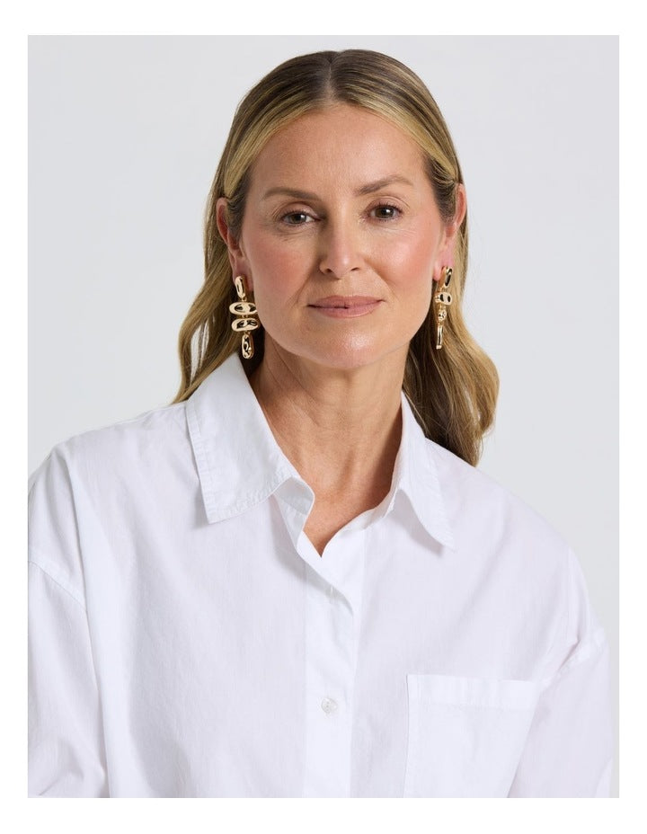 Hammered Drop in Gold