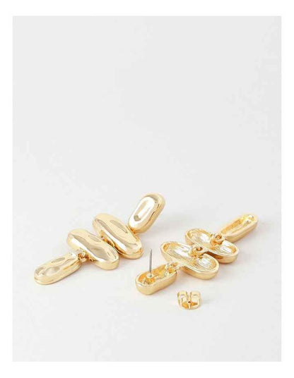 Hammered Drop in Gold